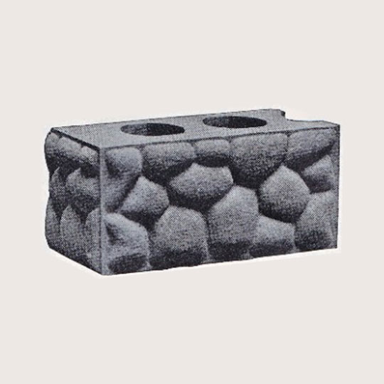 illustration of cobbled concrete block